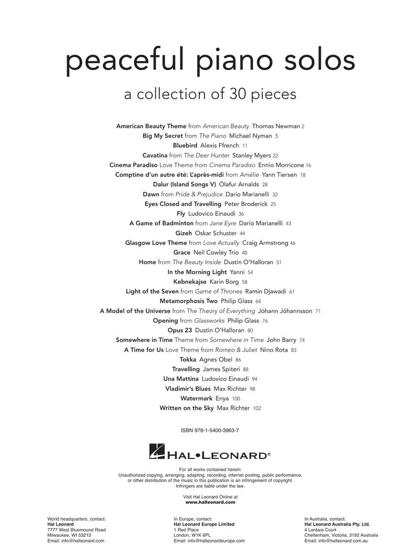 Peaceful Piano Solos - Image 2