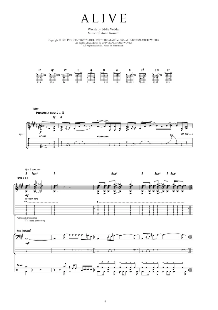 Pearl Jam Anthology – The Complete Scores - Image 8