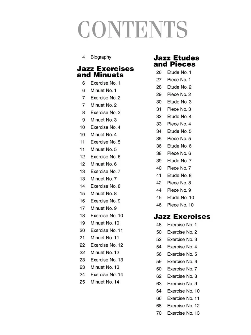 Peterson, Oscar - Jazz Exercises, Minuets, Etudes & Pieces for Piano - Image 3