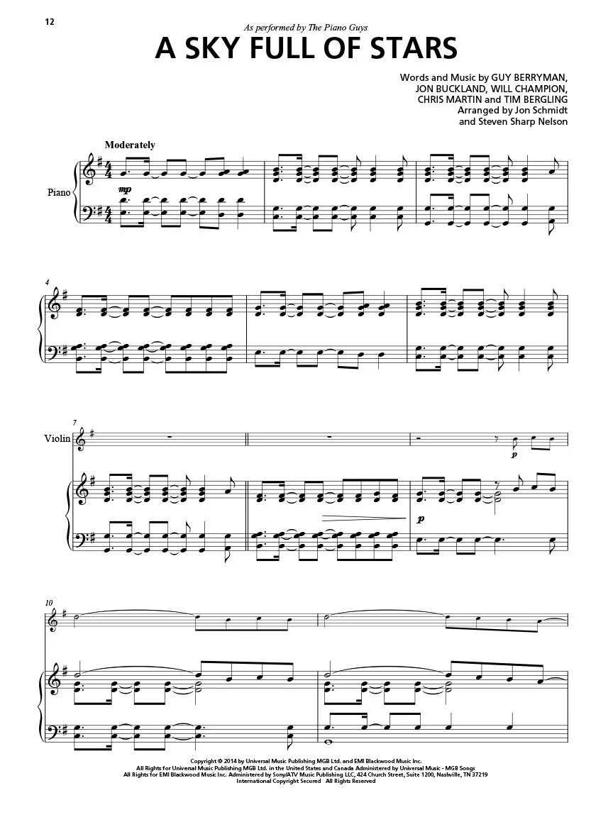 Piano Guys - Uncharted - Piano Solo/Optional Violin - Image 4