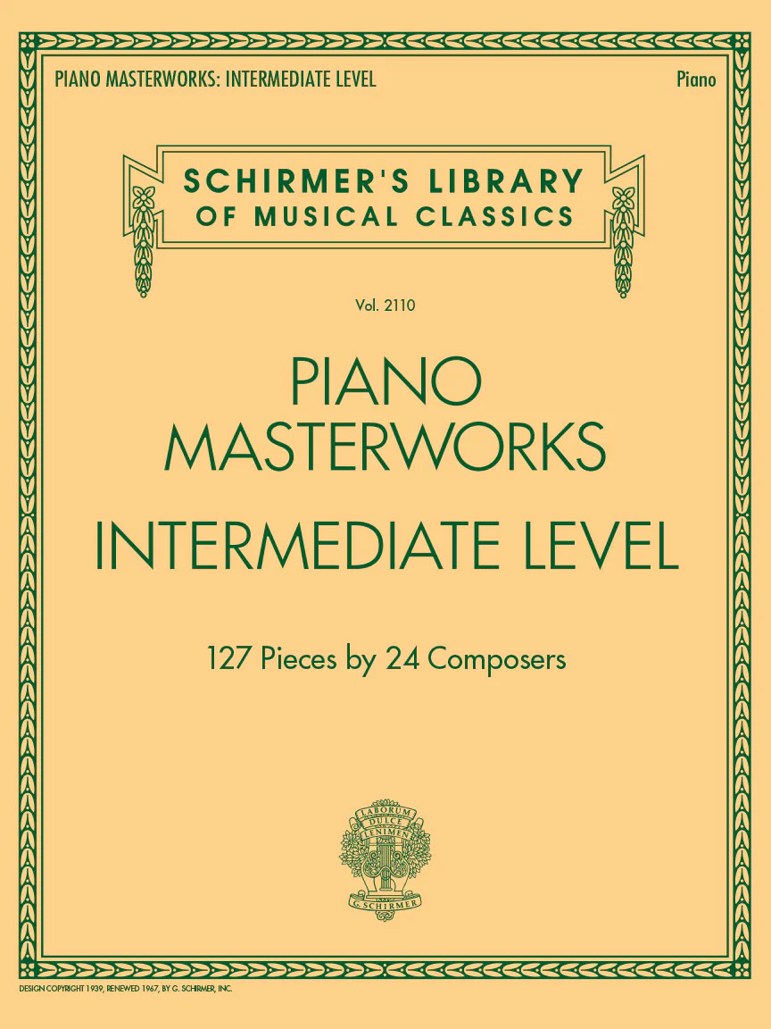 Piano Masterworks - Schirmer's Library of Musical Classics - Vol. 2110