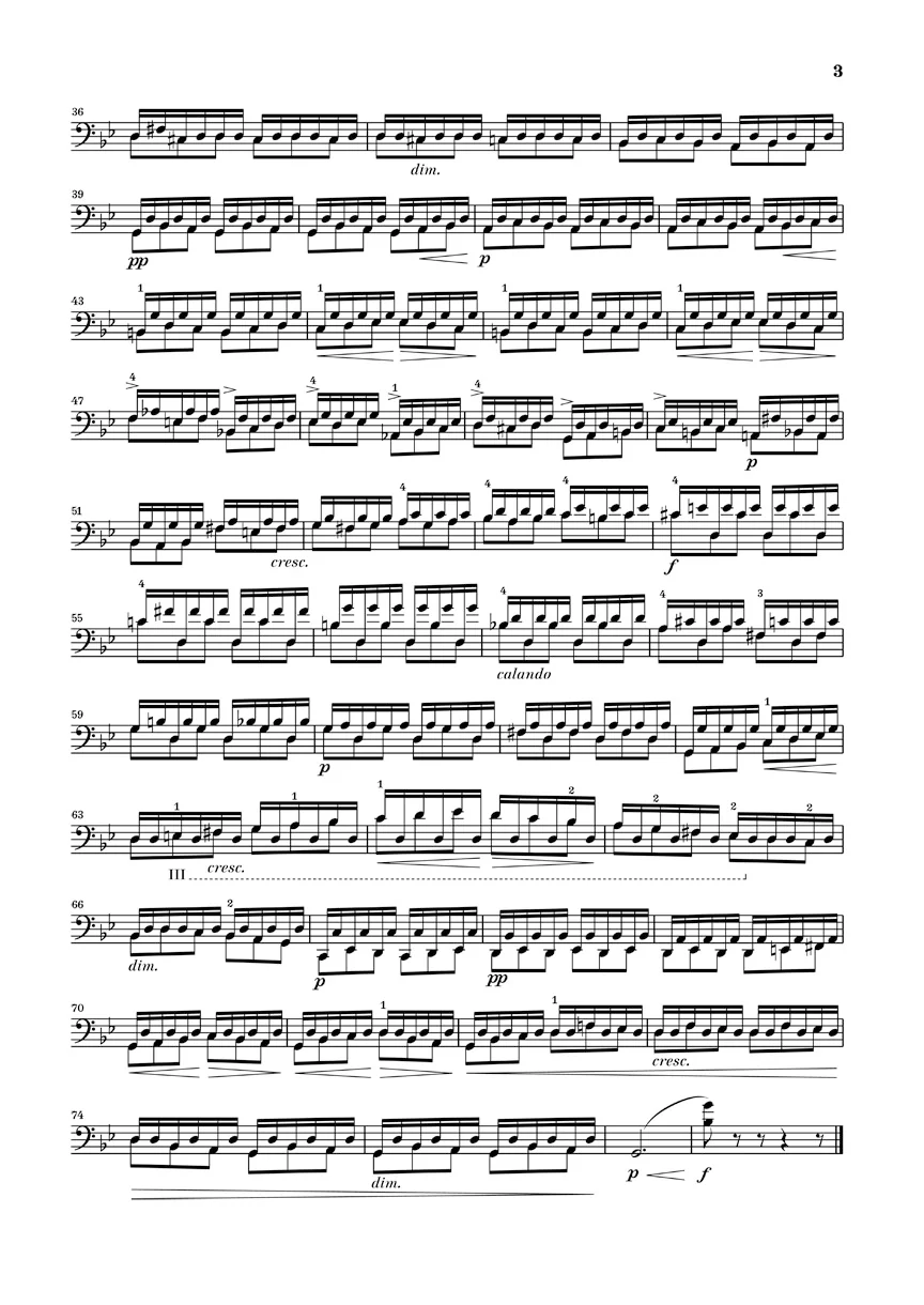 Piatti: 12 Capricci, Op. 25 for Cello solo (Study Score) - Image 3