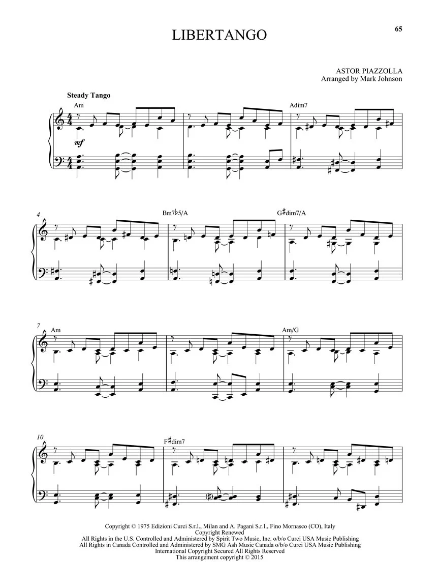 Piazzolla 40 Tangos for Piano - Image 5