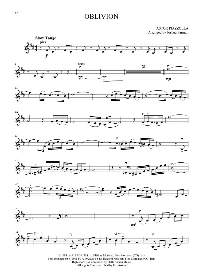 Piazzolla, Astor - 25 Tangos for Violin and Piano - Image 6