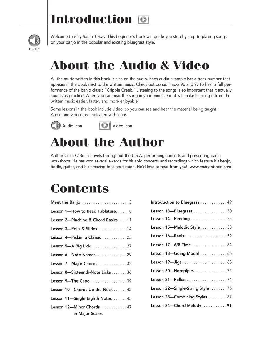 Play Banjo Today! All-in-one Beginner's Pack - Includes Book 1, Book 2, Audio & Video - Image 2