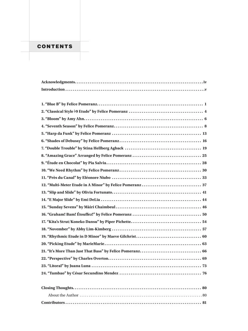 Pomeranz Contemporary Etudes for Harp - Image 2