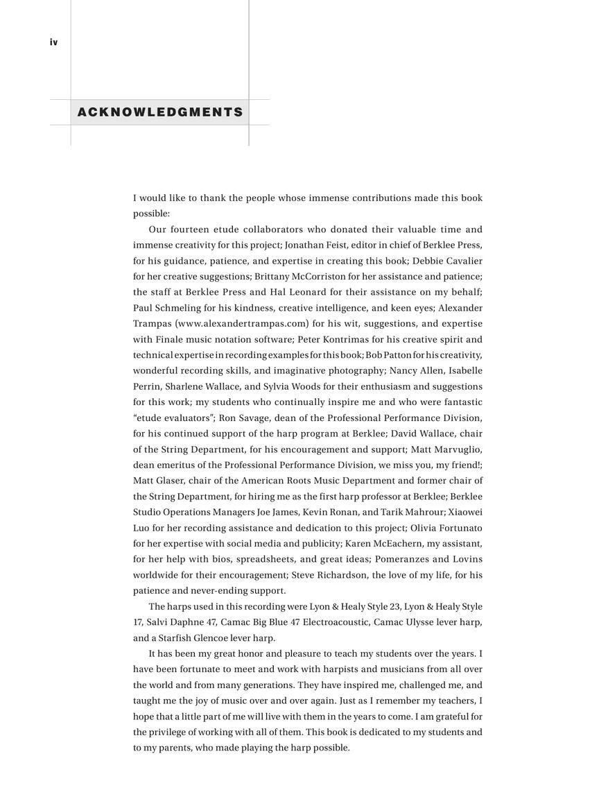 Pomeranz Contemporary Etudes for Harp - Image 3