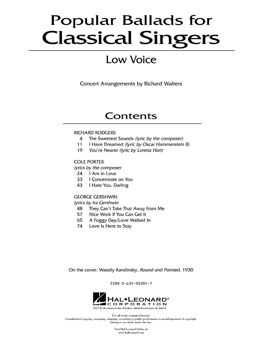 Popular Ballads for Classical Singers - Image 3
