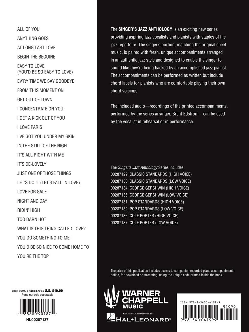 Porter, Cole - Singer's Jazz Anthology - Low Voice - Image 7