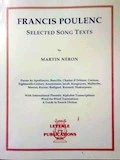 Poulenc Selected Song Texts
