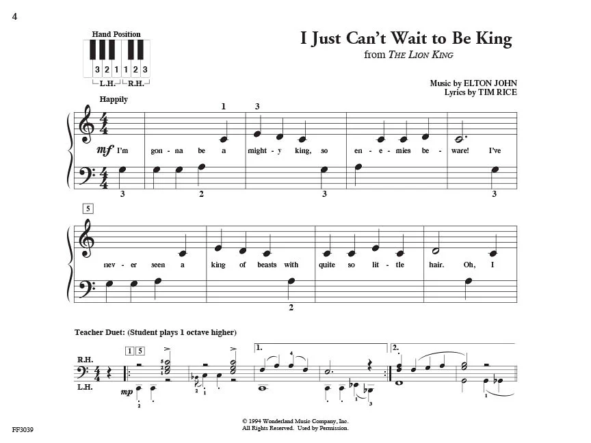 Faber PreTime Piano Disney Primer Level - Image 4