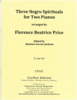 Price Three Negro Spirituals for Two Pianos