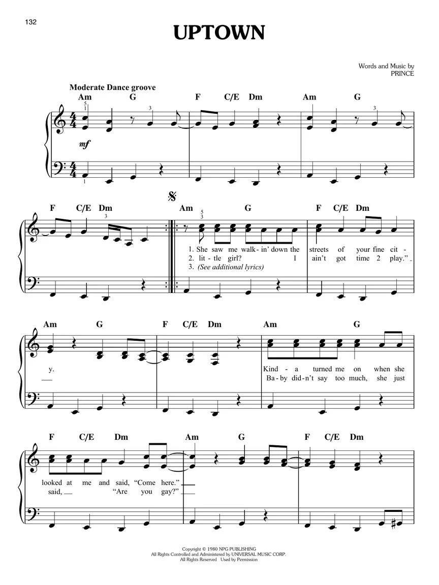Prince - Ultimate Easy Piano Songbook - Image 5