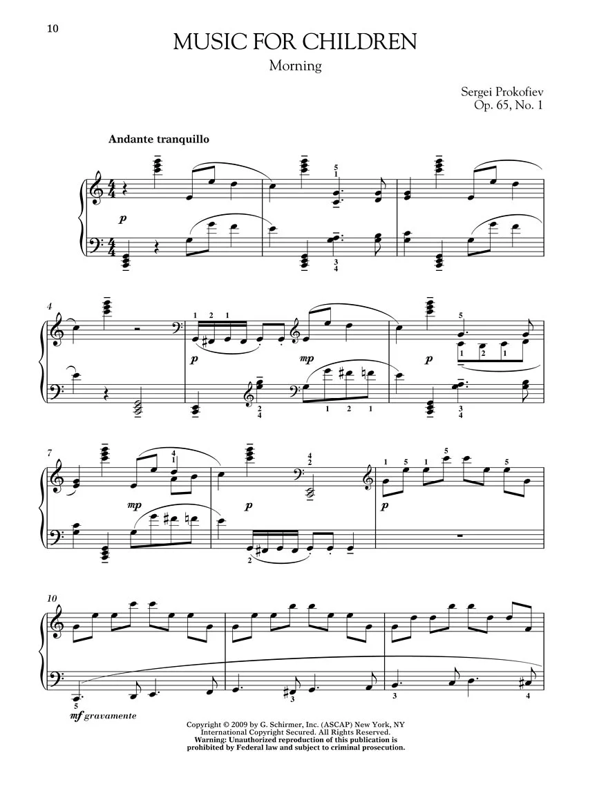 Prokofiev - Music for Children, Op. 65 - Image 6