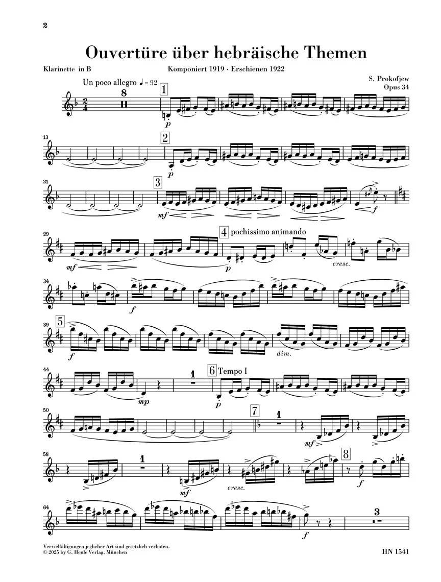 Prokofiev: Overture on Hebrew Themes, Op. 34 - Image 4