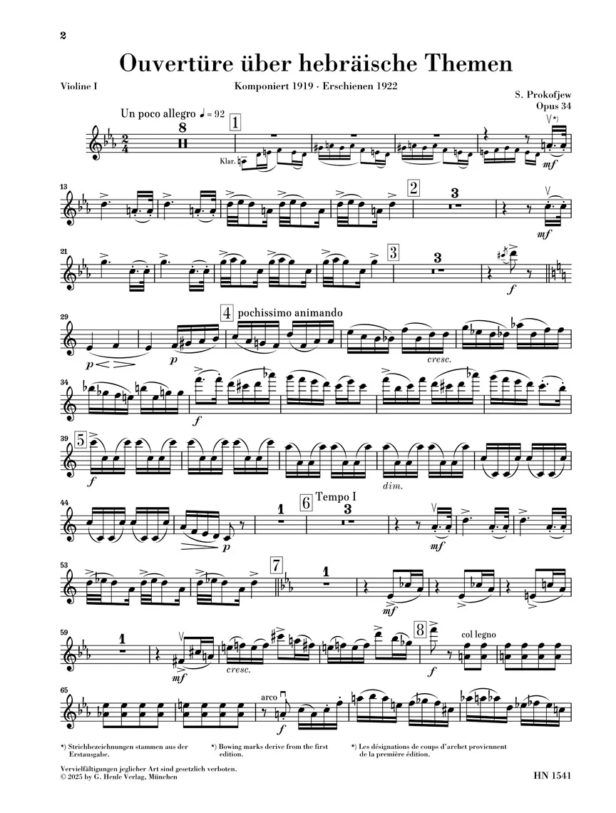 Prokofiev: Overture on Hebrew Themes, Op. 34 - Image 5