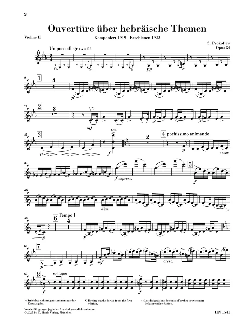 Prokofiev: Overture on Hebrew Themes, Op. 34 - Image 6
