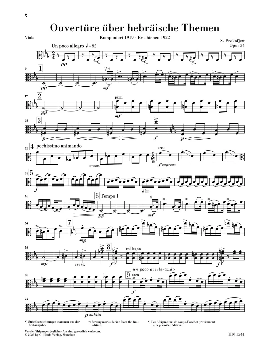 Prokofiev: Overture on Hebrew Themes, Op. 34 - Image 7