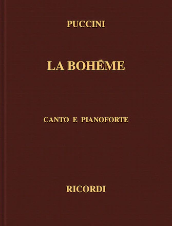 Puccini La Bohème Vocal Score Cloth Italian