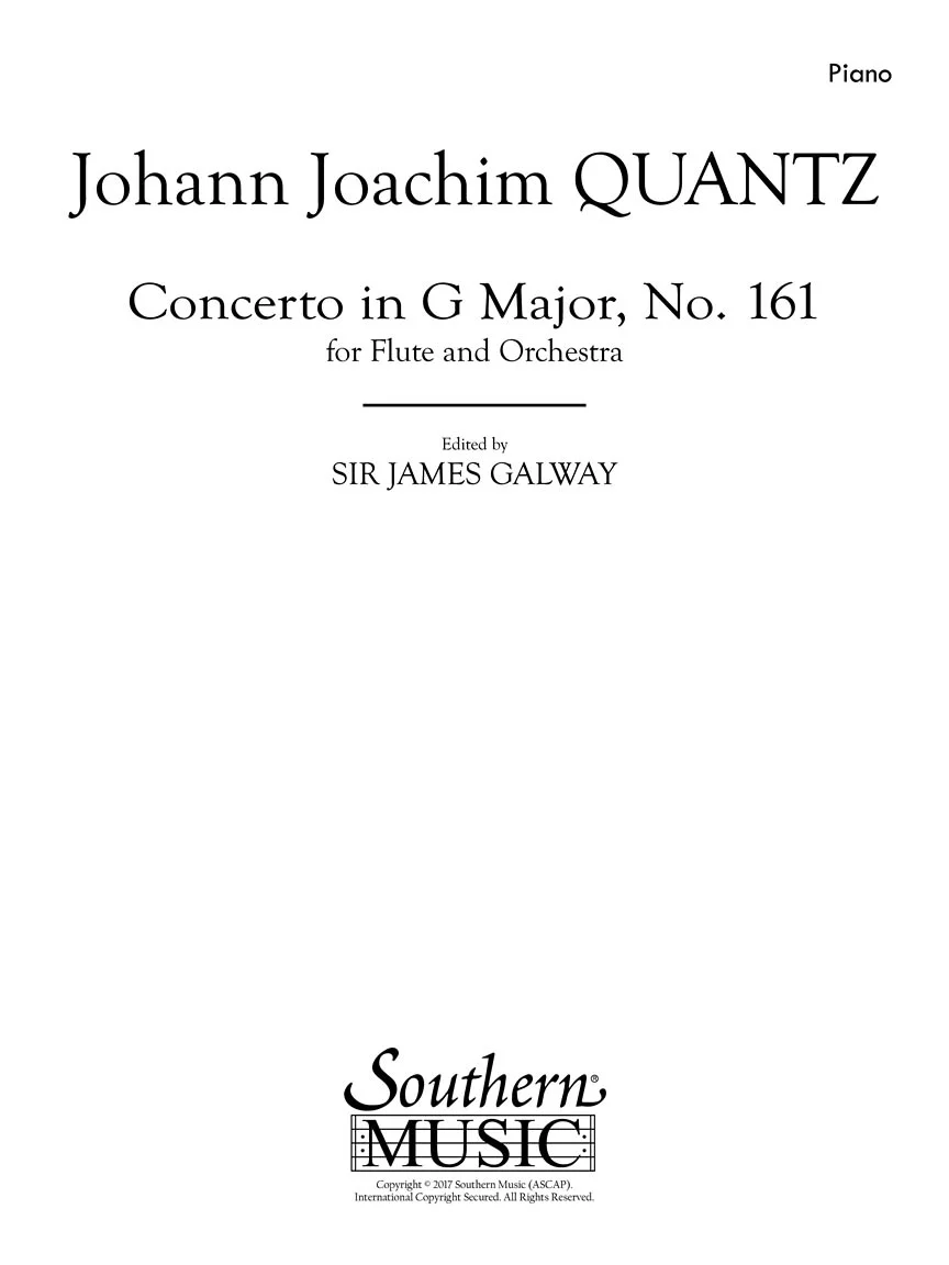 Quantz Concerto in G Major for Flute and Piano - Image 2
