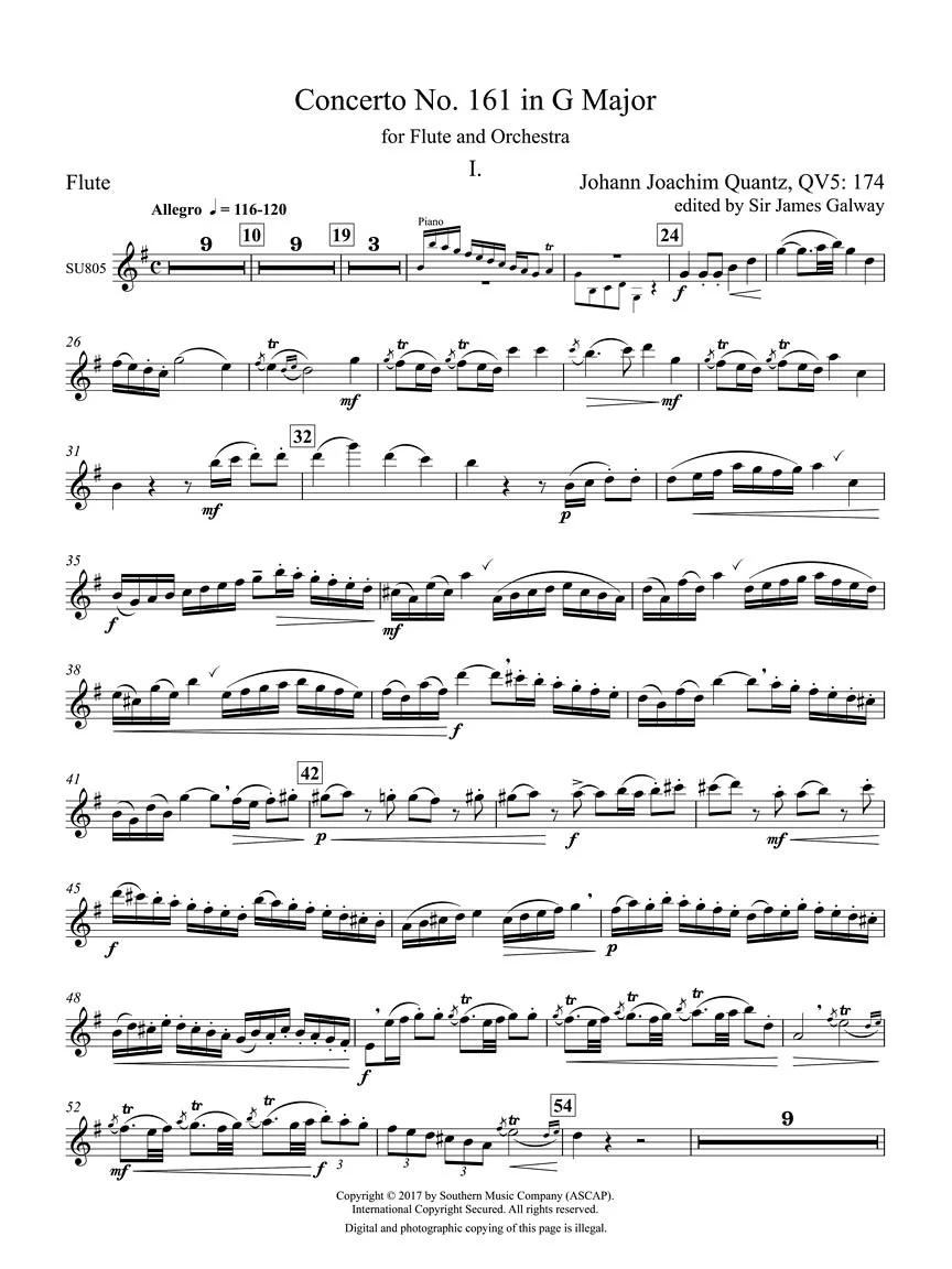 Quantz Concerto in G Major for Flute and Piano - Image 4