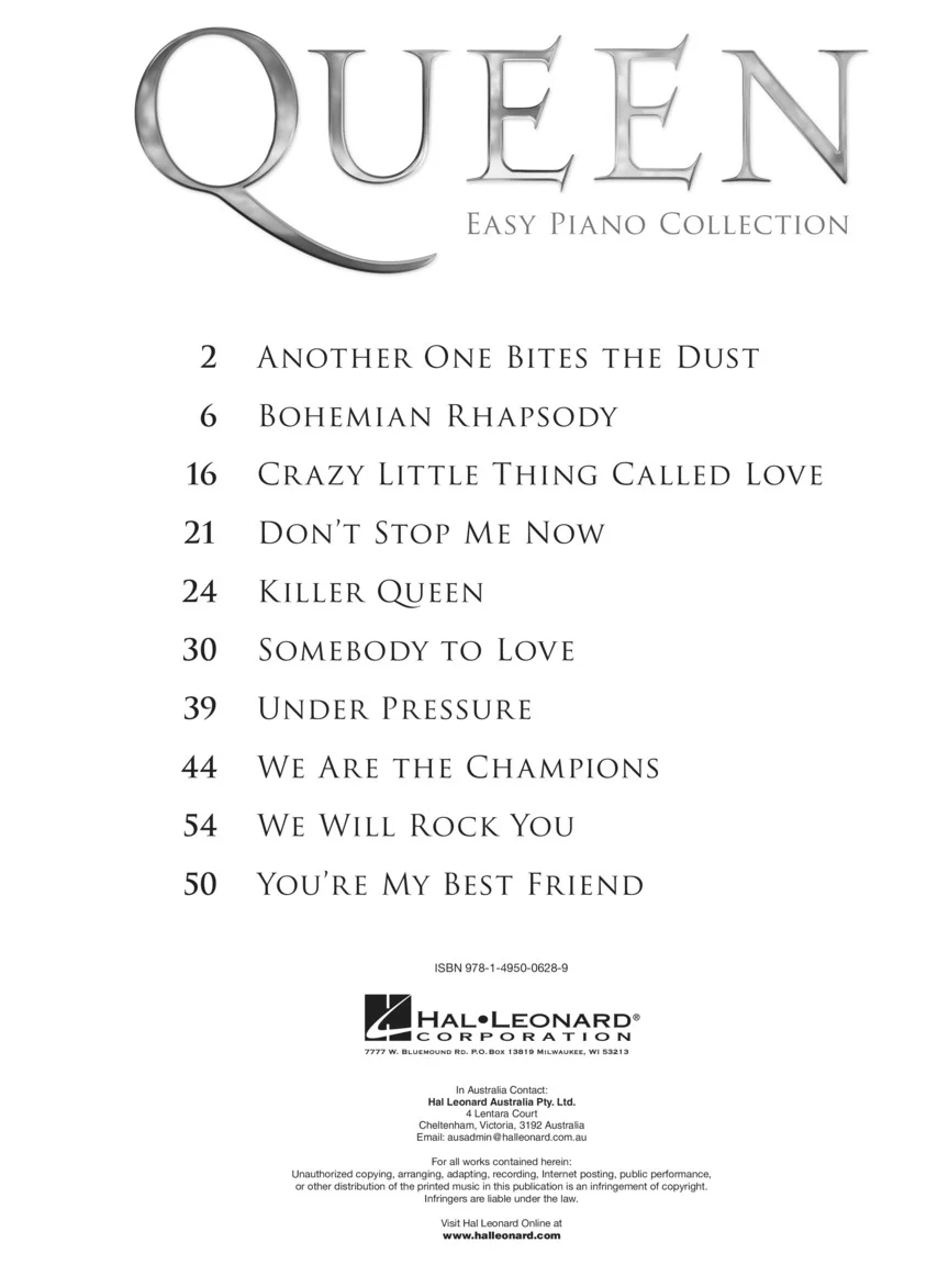 Queen - Easy Piano Collection - Image 2