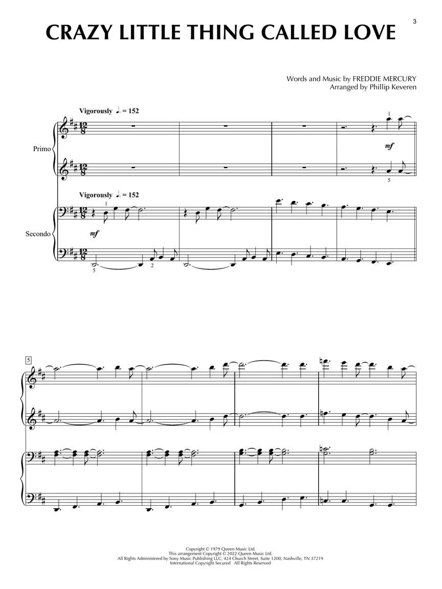 Queen for Piano Duet - Image 4