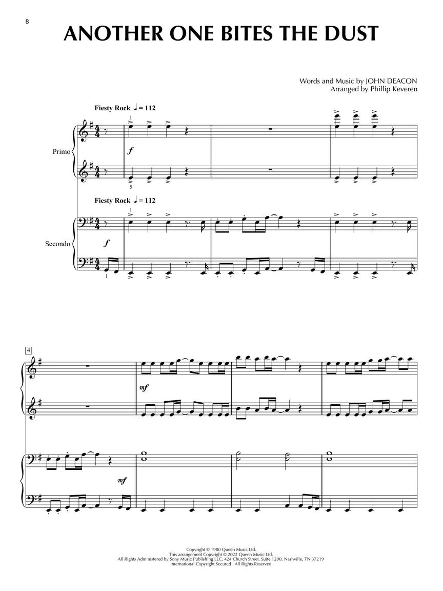 Queen for Piano Duet - Image 5