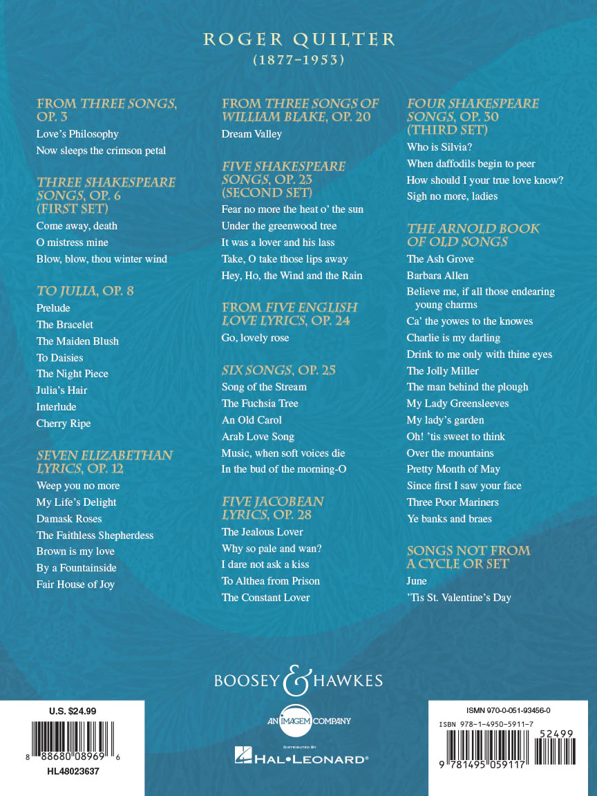 Quilter, Roger - Collected Songs - Image 2
