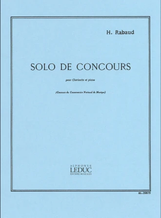 Rabaud Solo De Concours Op 10