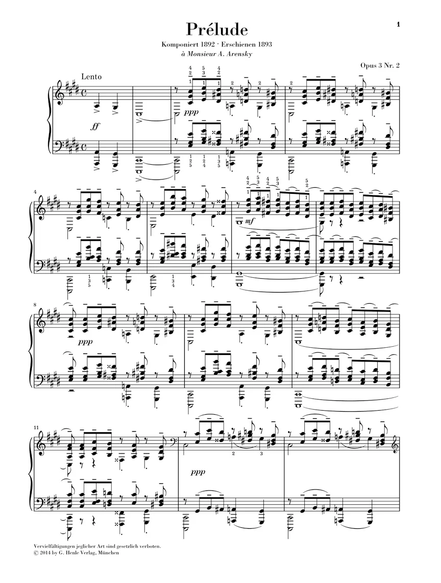 Rachmaninow: Prélude in c sharp minor, Op. 3 No. 2 - Image 2
