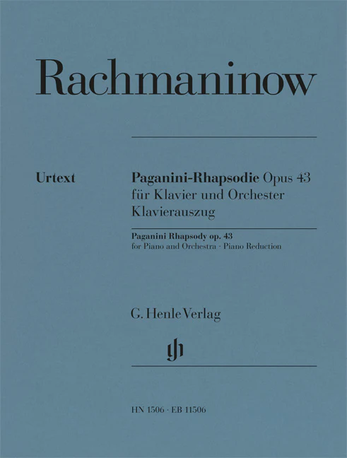 Rachmaninow: Rapsodie sur un thème de Paganini, Op. 43 (Piano Reduction)