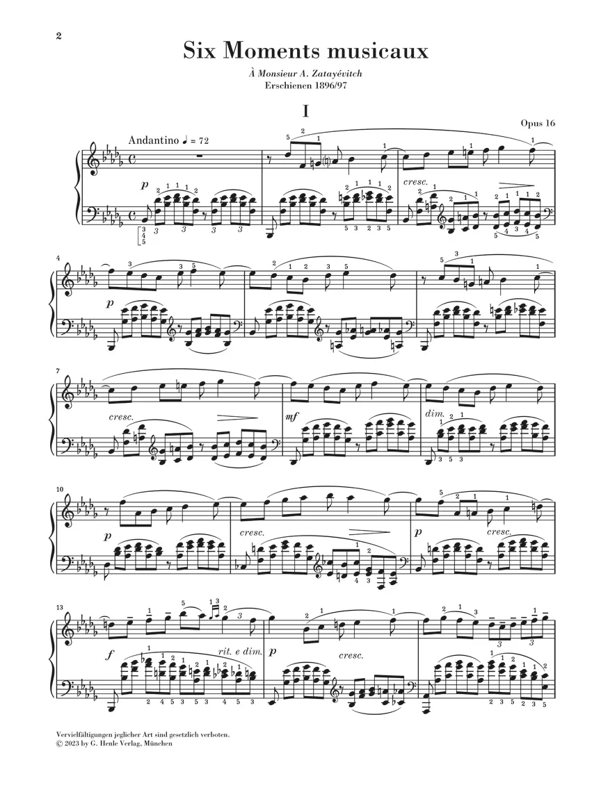 Rachmaninow: Moments Musicaux, Op. 16 - Image 2