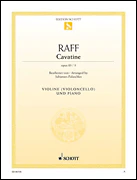 Raff Cavatina, Op. 85, No. 3 Violin and Piano