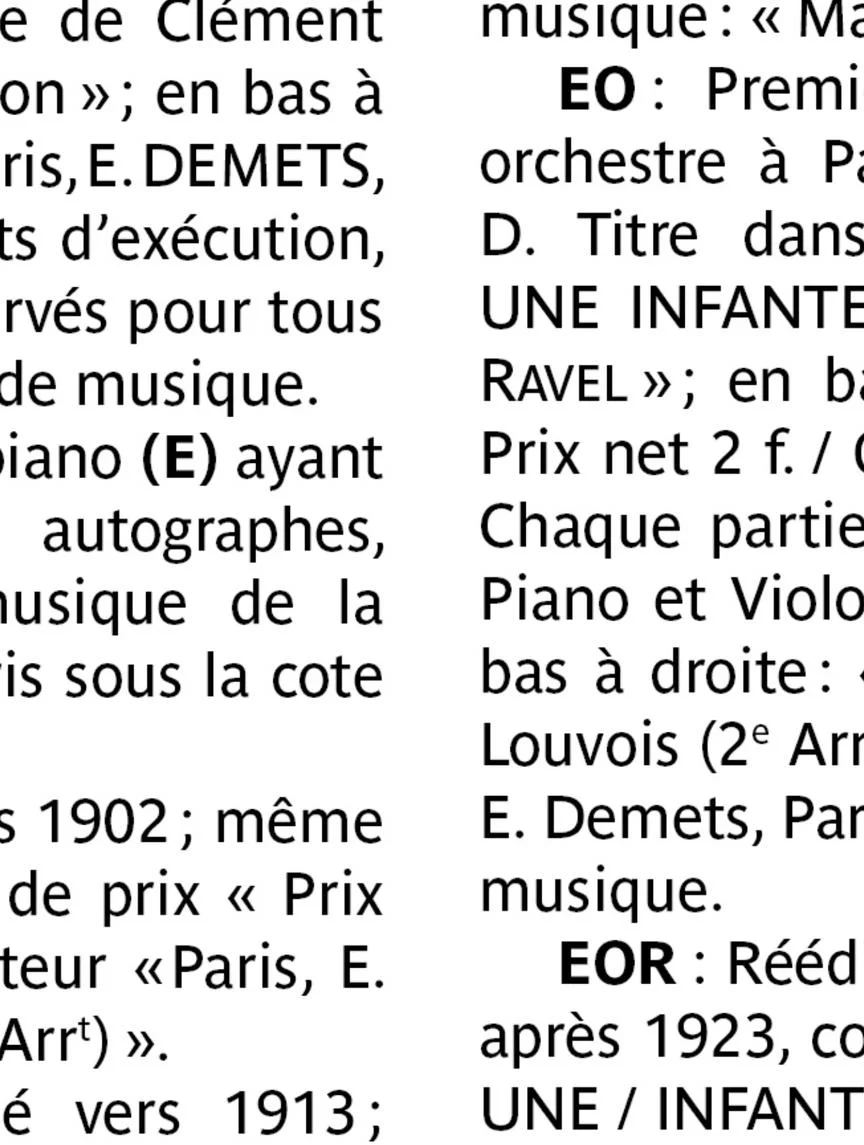 Ravel Pavane pour une Infante Défunte Piano Solo - Image 2