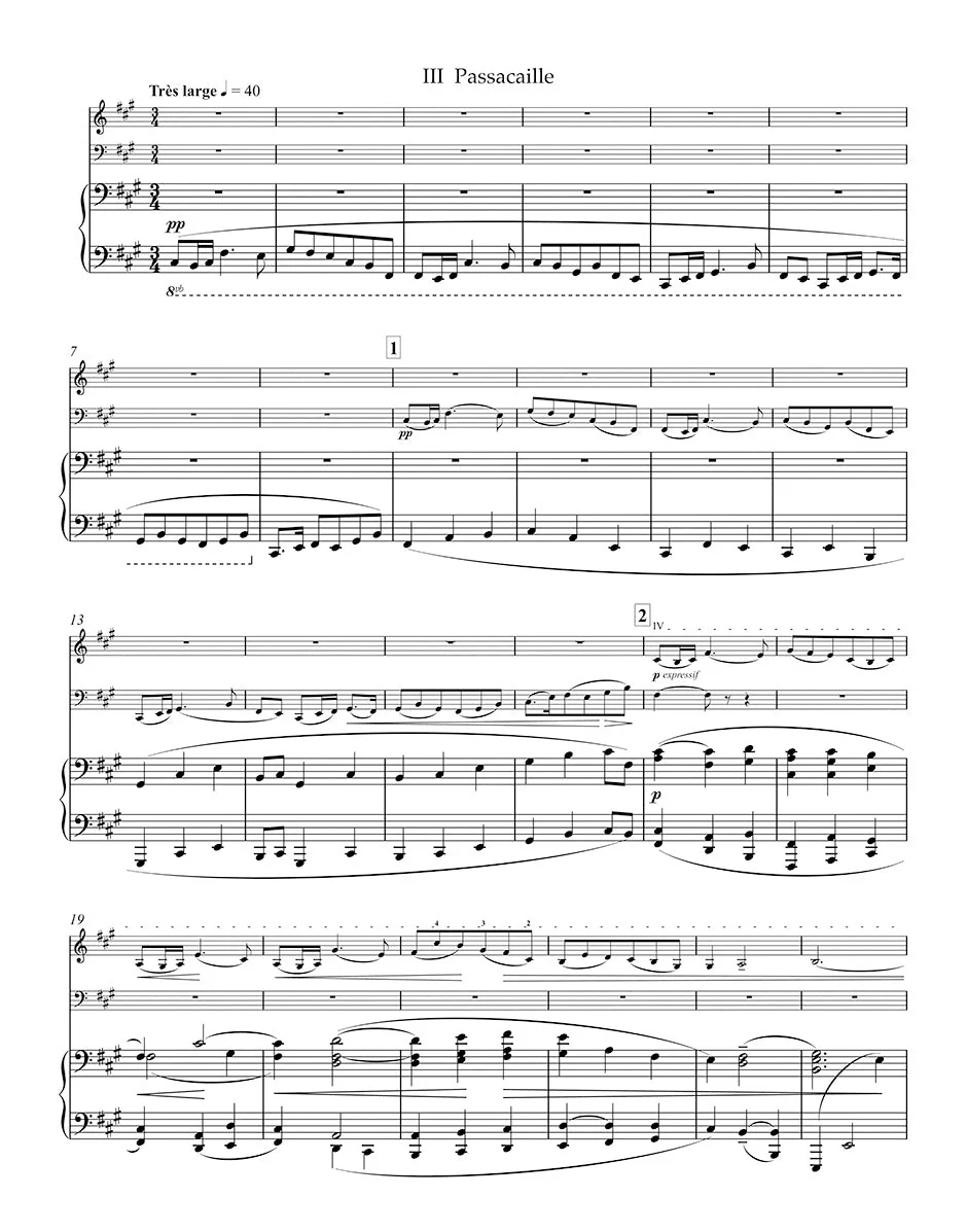 Ravel: Piano Trio (Parts) - Image 3