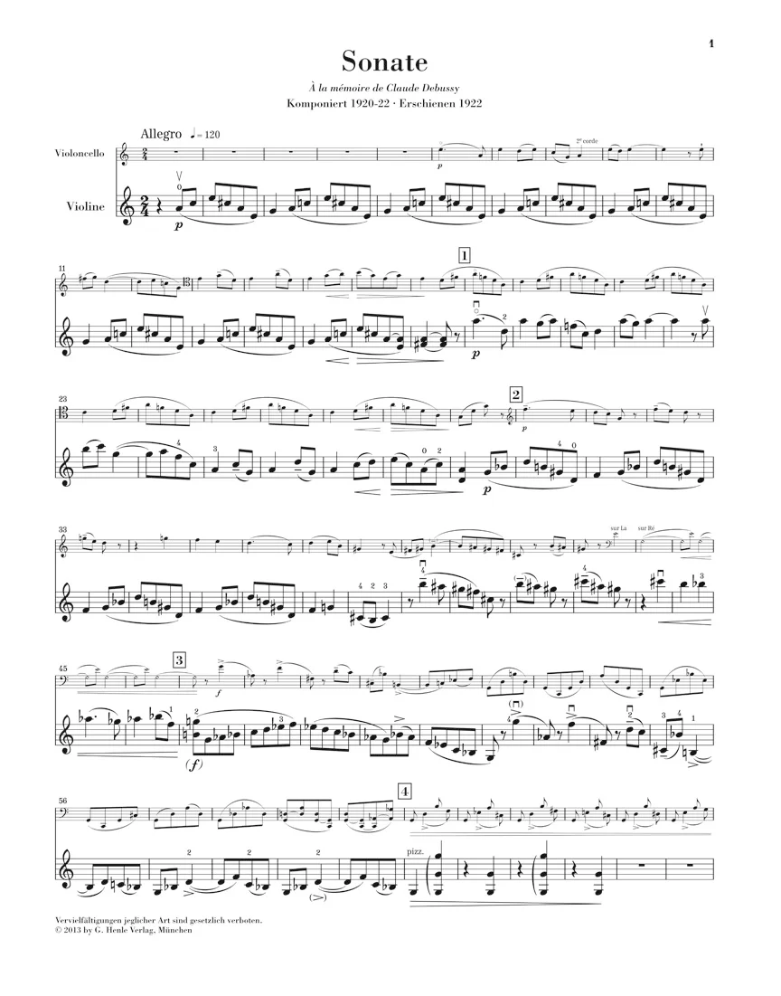 Ravel: Sonata for Violin and Cello - Image 3