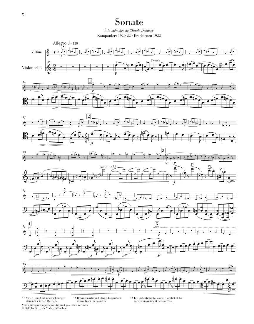 Ravel: Sonata for Violin and Cello - Image 4