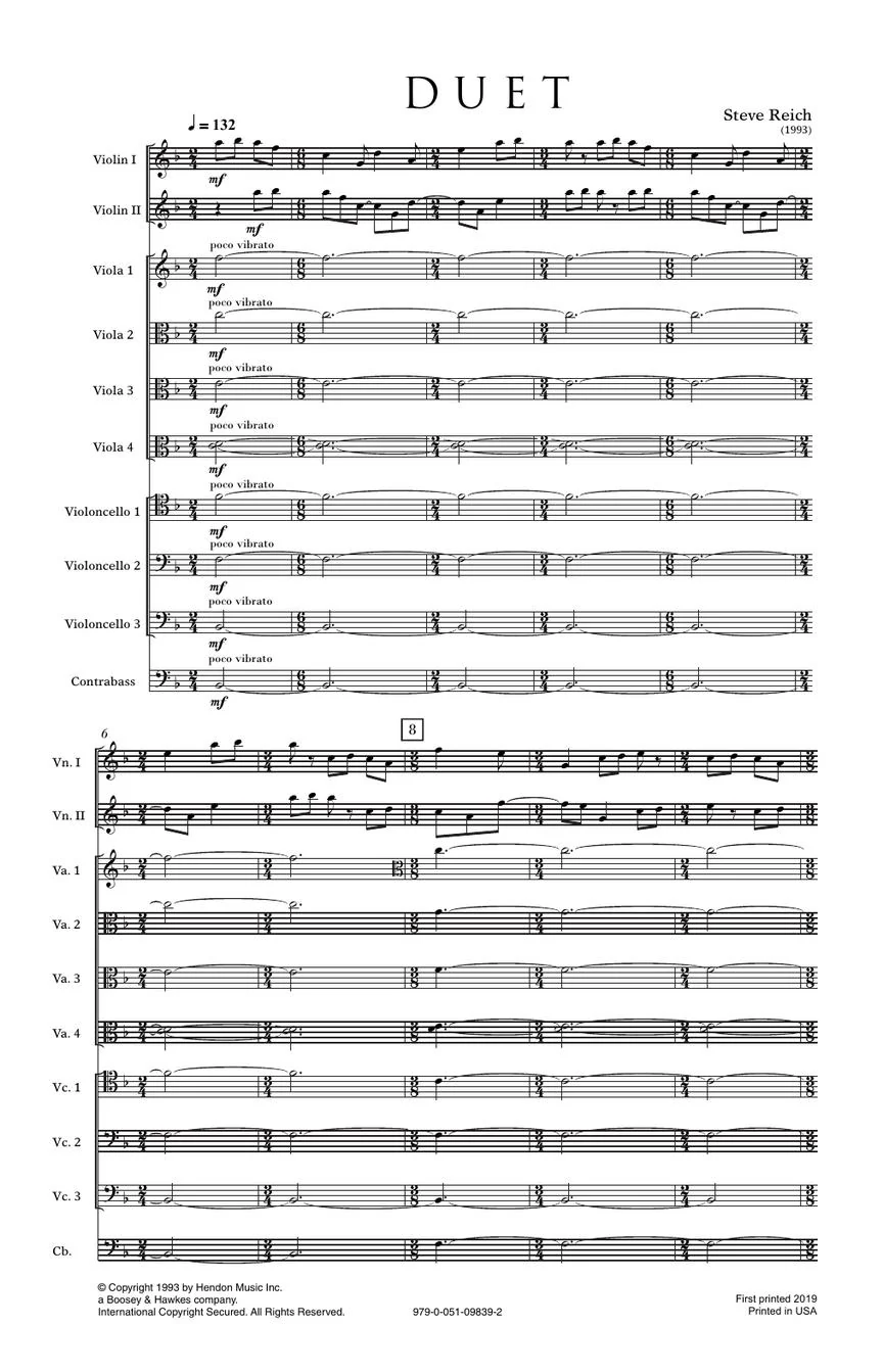 Duet For Two Violins And String Ensemble - Study Score - Image 3