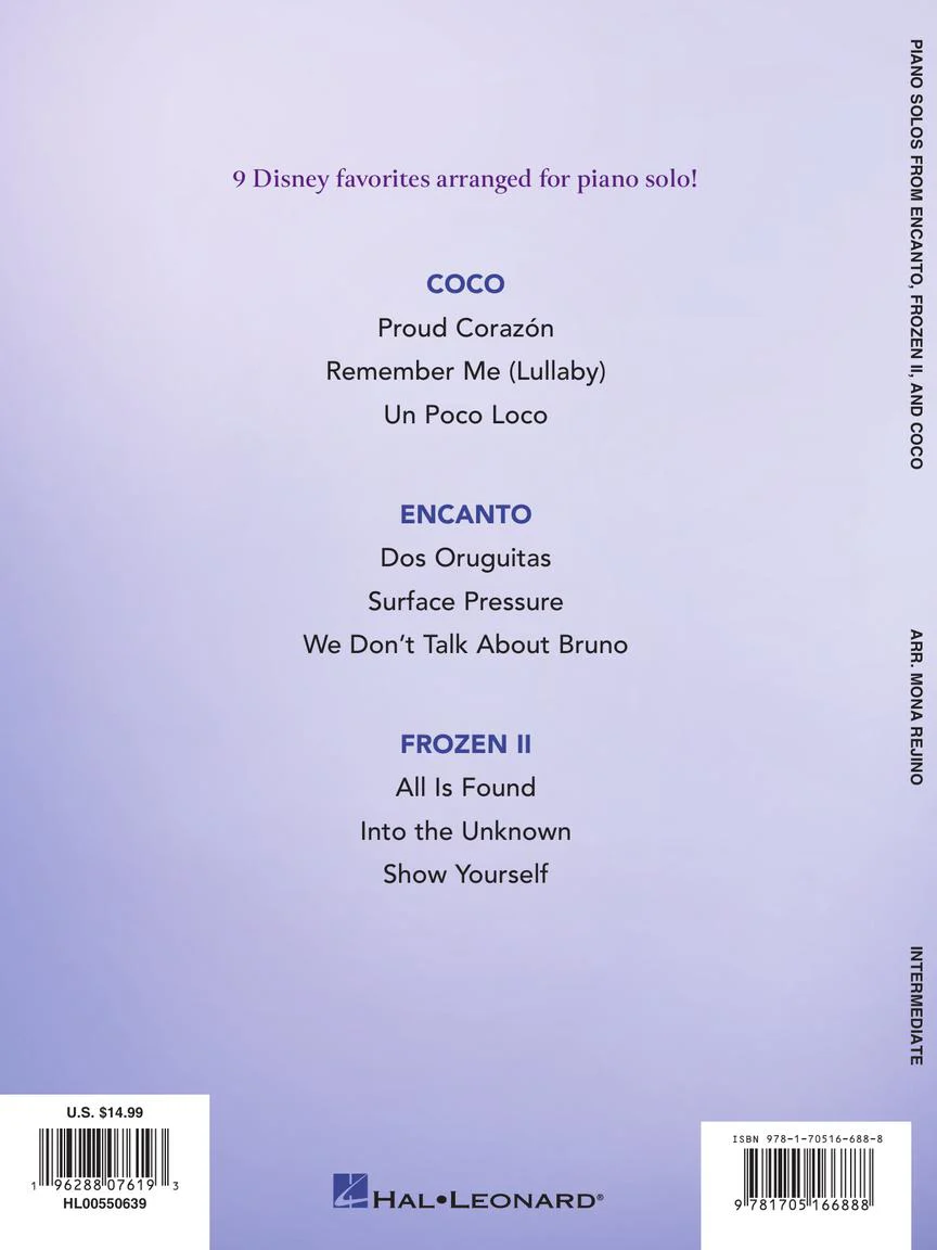 Rejino Piano Solos from Encanto, Frozen II, and Coco - Image 5