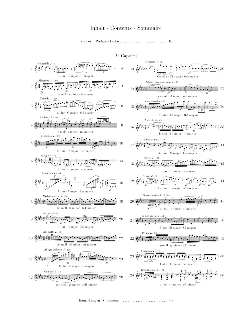 Rode: 24 Caprices for Violin solo - Image 2