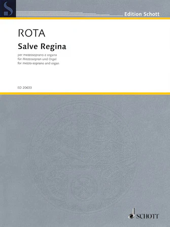 Rota Salve Regina Mezzo-Sop and Organ
