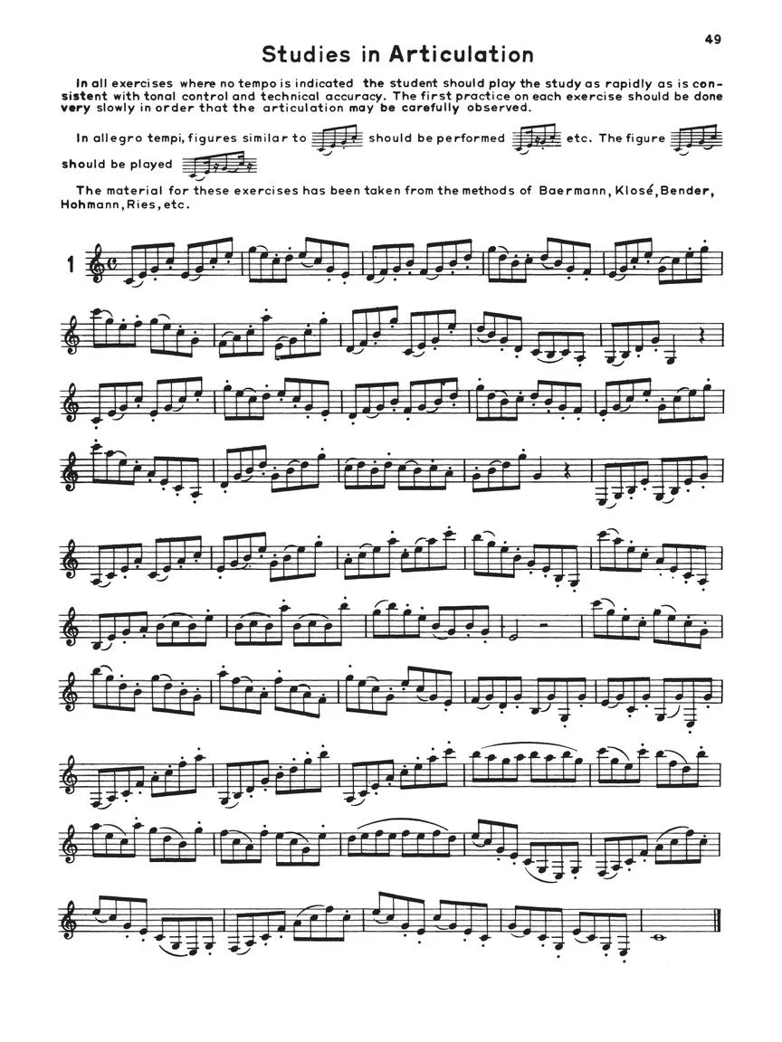 Rubank Advanced Method - Clarinet Vol. 1 - Image 5