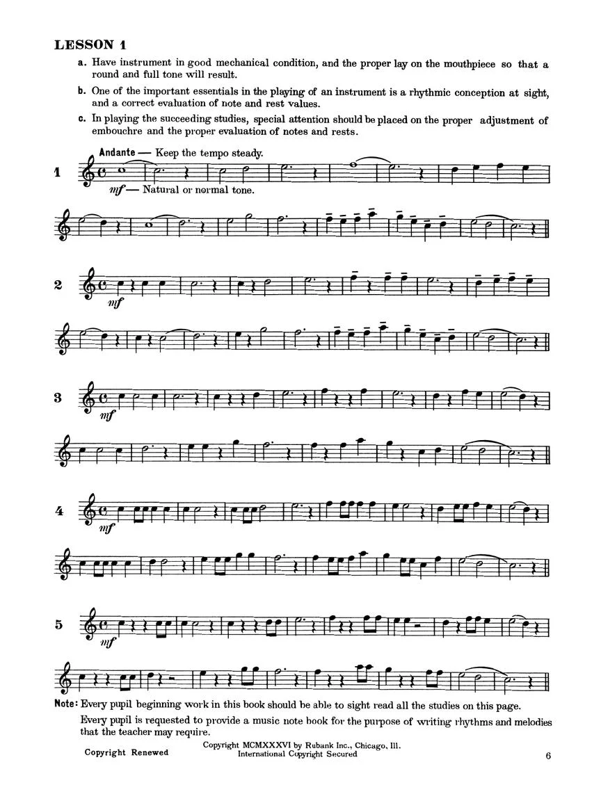 Rubank Intermediate Method - Clarinet - Image 4