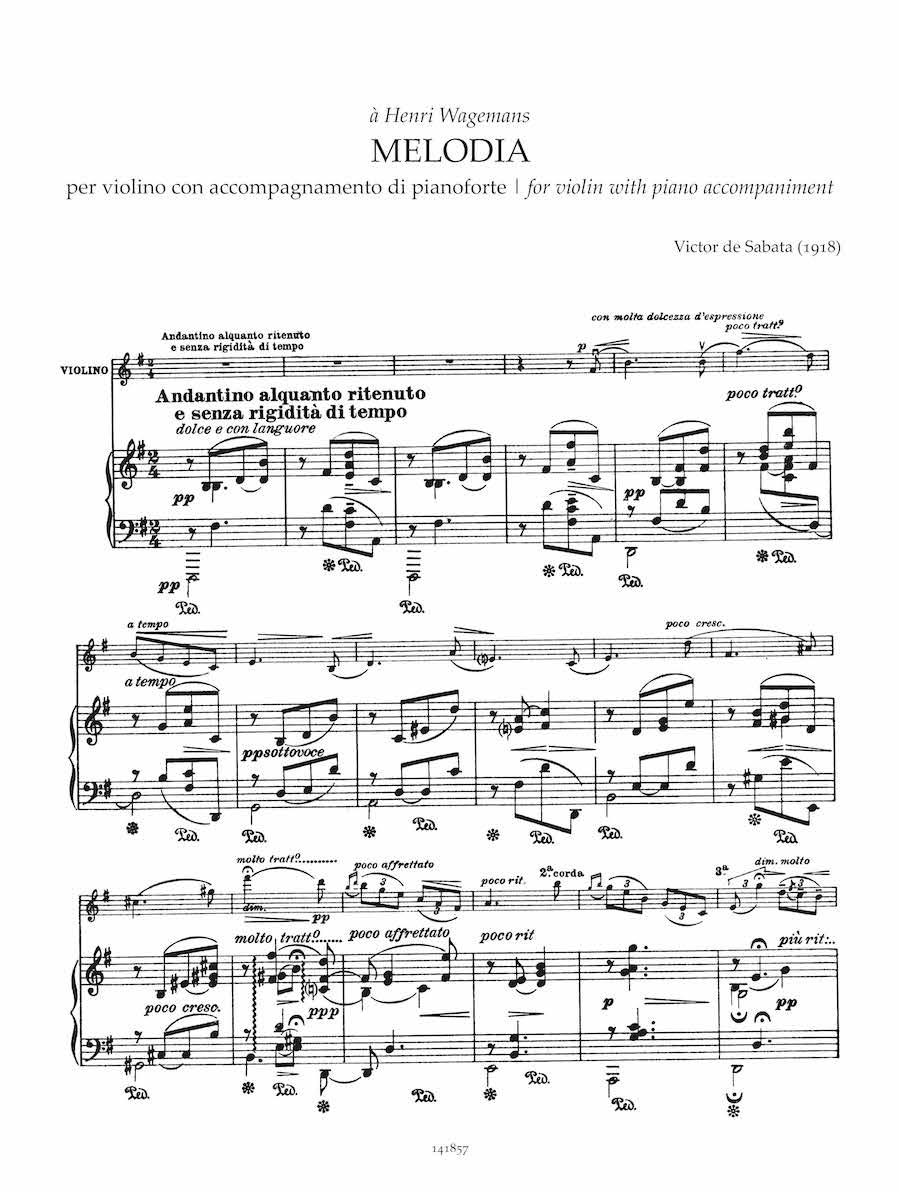 Sabata Melody for Violin with Piano Accompaniment - Image 2
