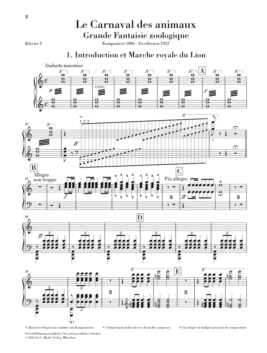 Saint-Saëns: Le Carnaval des animaux for Chamber Ensemble - Image 2