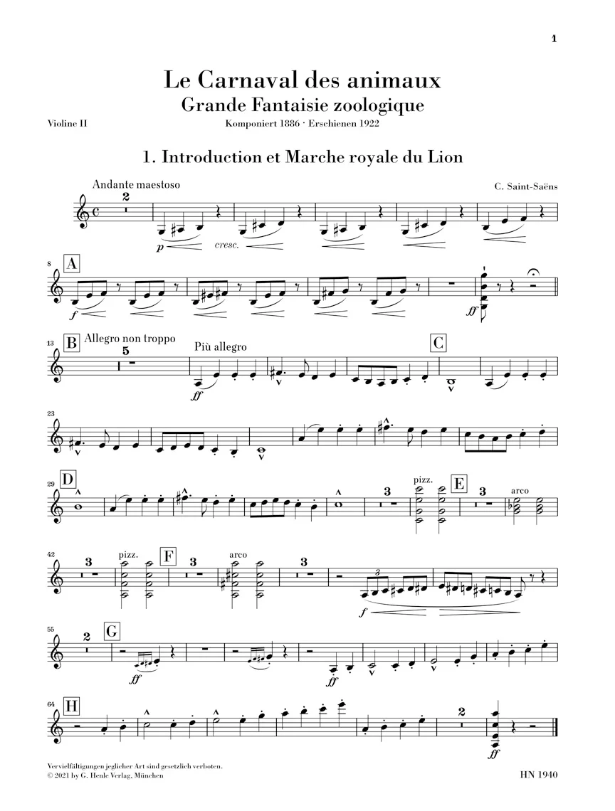 Saint-Saëns: Le Carnaval des animaux for Chamber Ensemble - Image 7