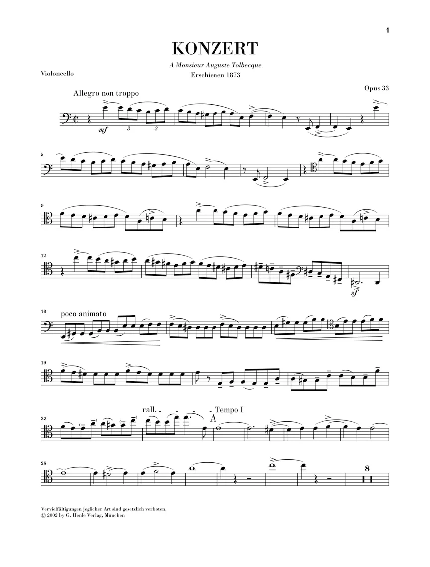 Saint-Saëns: Cello Concerto No. 1 in a minor, Op. 33 - Image 3