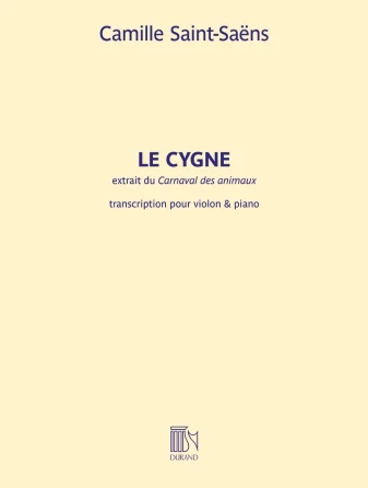 Saint-Saëns Le Cygne (The Swan) Violin and Piano