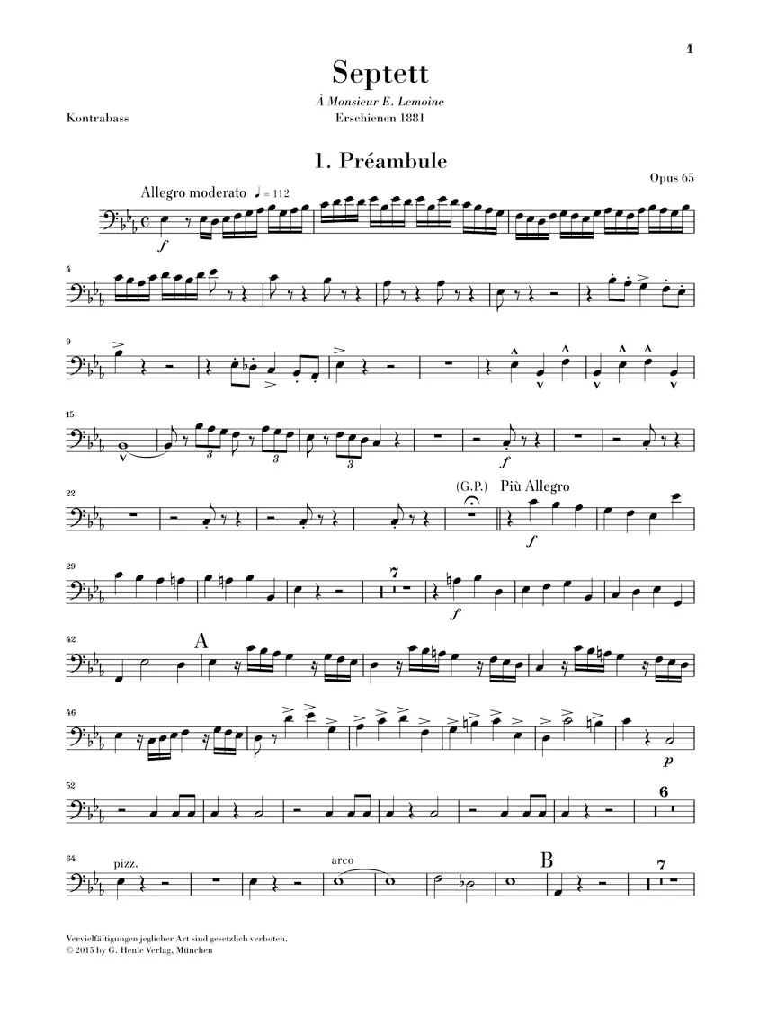 Saint-Saëns: Septet in E flat major, Op. 65 - Image 6